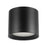 Kuzco Uma 7" Black Dimmable LED Semi-Flush Mount, Black