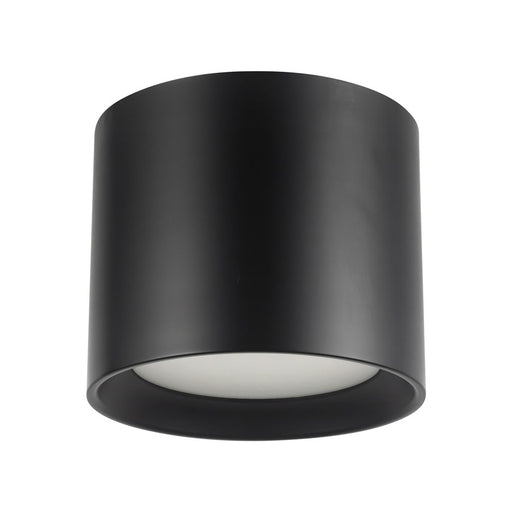Kuzco Uma 7" Black Dimmable LED Semi-Flush Mount, Black