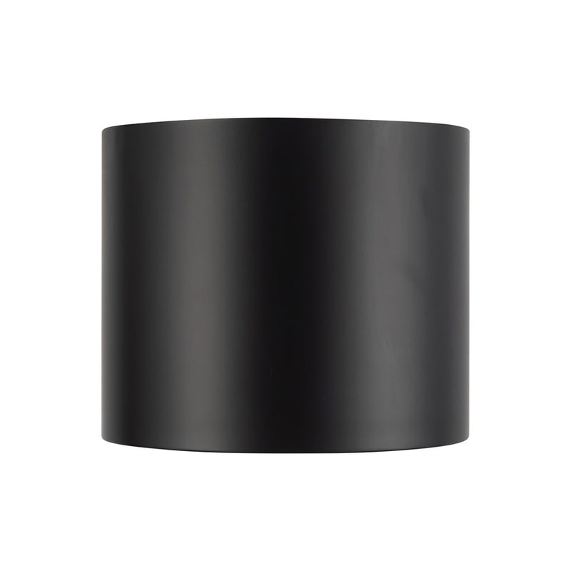 Kuzco Uma 7" Black Dimmable LED Semi-Flush Mount, Black