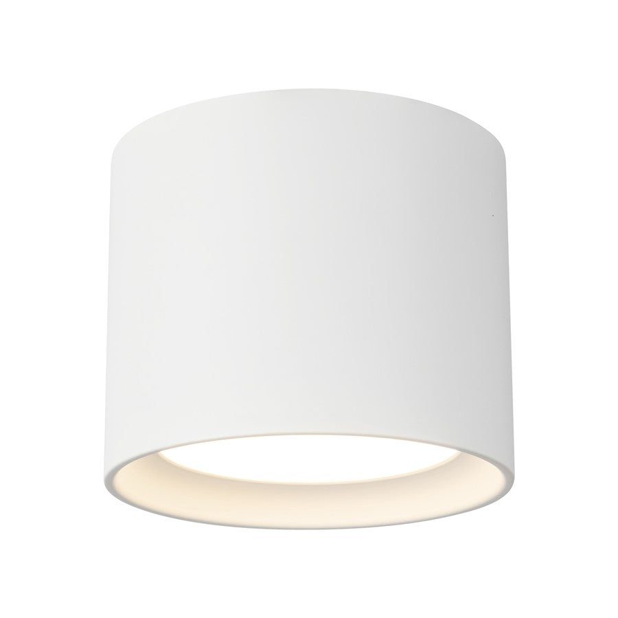 Kuzco Uma 7" White Dimmable LED Semi-Flush Mount, Wht - SF0703207WH