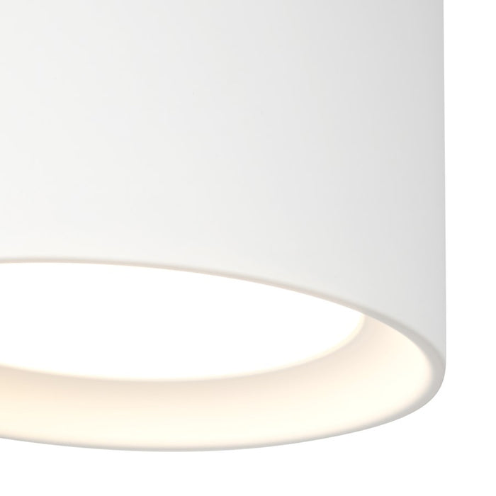 Kuzco Uma 7" White Dimmable LED Semi-Flush Mount, White