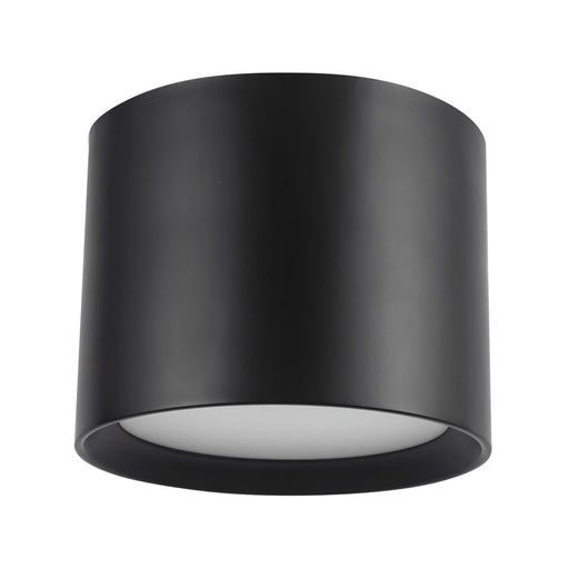 Kuzco Uma 9" Black Dimmable LED Semi-Flush Mount, Black