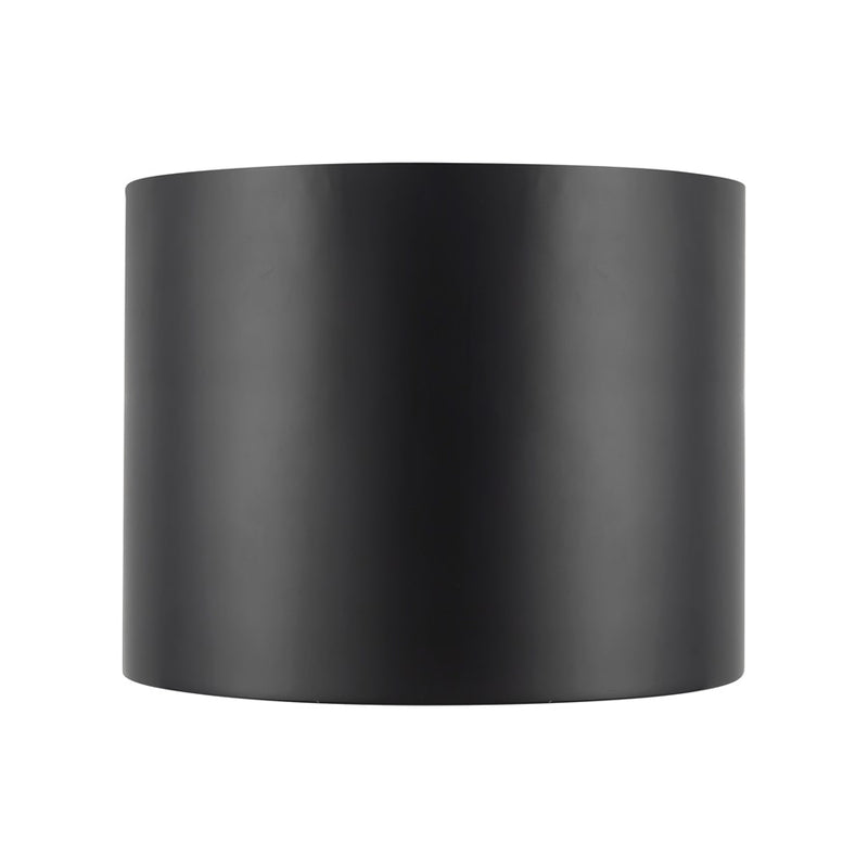 Kuzco Uma 9" Black Dimmable LED Semi-Flush Mount, Black