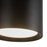 Kuzco Uma 9" Black Dimmable LED Semi-Flush Mount, Black