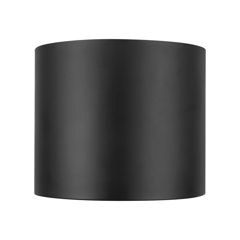 Kuzco Uma 12" Black Dimmable LED Semi-Flush Mount, Black