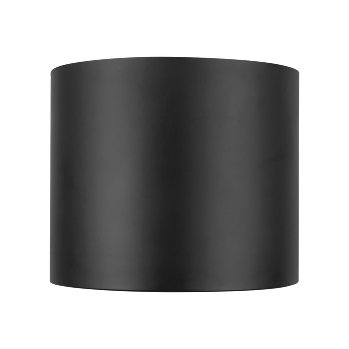 Kuzco Uma 12" Black Dimmable LED Semi-Flush Mount, Black