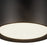 Kuzco Uma 12" Black Dimmable LED Semi-Flush Mount, Black