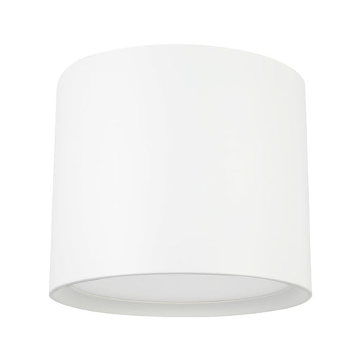 Kuzco Uma 12" Wht Dimmable LED Semi-Flush Mount, White