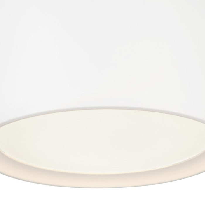Kuzco Uma 12" Wht Dimmable LED Semi-Flush Mount, White