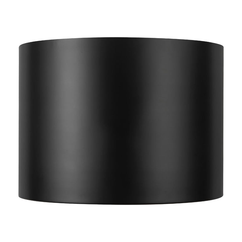 Kuzco Uma 15" Black Dimmable LED Semi-Flush Mount, Black