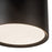 Kuzco Uma 15" Black Dimmable LED Semi-Flush Mount, Black
