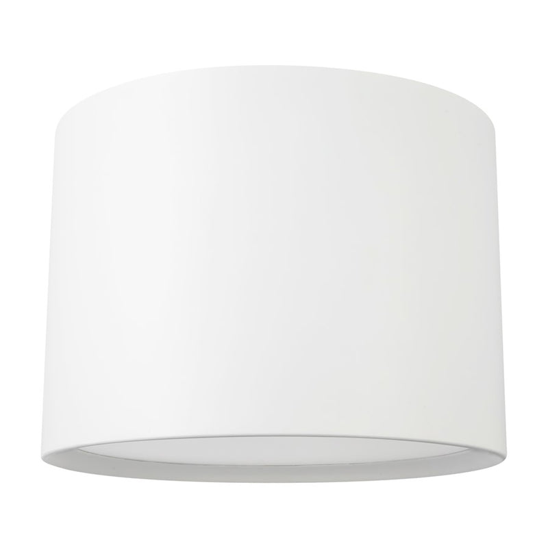 Kuzco Uma 15" Wht Dimmable LED Semi-Flush Mount, White