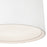 Kuzco Uma 15" Wht Dimmable LED Semi-Flush Mount, White