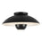 Kuzco Umbra 14" Blk Semi-Flush Mount, Blk - SF11914-BK