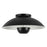 Kuzco Umbra 14" Black Semi-Flush Mount, Black