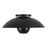 Kuzco Umbra 14" Black Semi-Flush Mount, Black