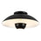 Kuzco Umbra 14" Black Semi-Flush Mount, Black