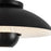 Kuzco Umbra 14" Black Semi-Flush Mount, Black