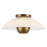 Kuzco Umbra 14" Brass Semi-Flush Mt, Opal Glass/Vintage Brass - SF11914-OP-VB