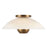 Kuzco Umbra 14" Brass Semi-Flush Mount, Opal Glass/Vintage Brass