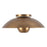 Kuzco Umbra 14" Brass Semi-Flush Mount, Vintage Brass