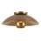 Kuzco Umbra 14" Brass Semi-Flush Mount, Vintage Brass