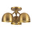 Kuzco Fosso 13" Gold Semi-Flush Mount, Brushed Gold