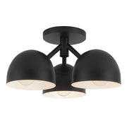 Kuzco Fosso 13" Blk Semi-Flush Mount, Blk - SF13312-BK