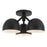 Kuzco Fosso 13" Blk Semi-Flush Mount, Blk - SF13312-BK