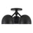 Kuzco Fosso 13" Black Semi-Flush Mount, Black