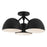 Kuzco Fosso 17" Blk Semi-Flush Mount, Blk - SF13317-BK
