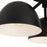 Kuzco Fosso 17" Black Semi-Flush Mount, Black