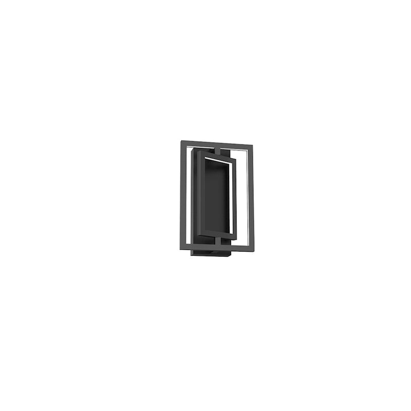 Kuzco Mondrian 11" Semi-Flush Mount, Black