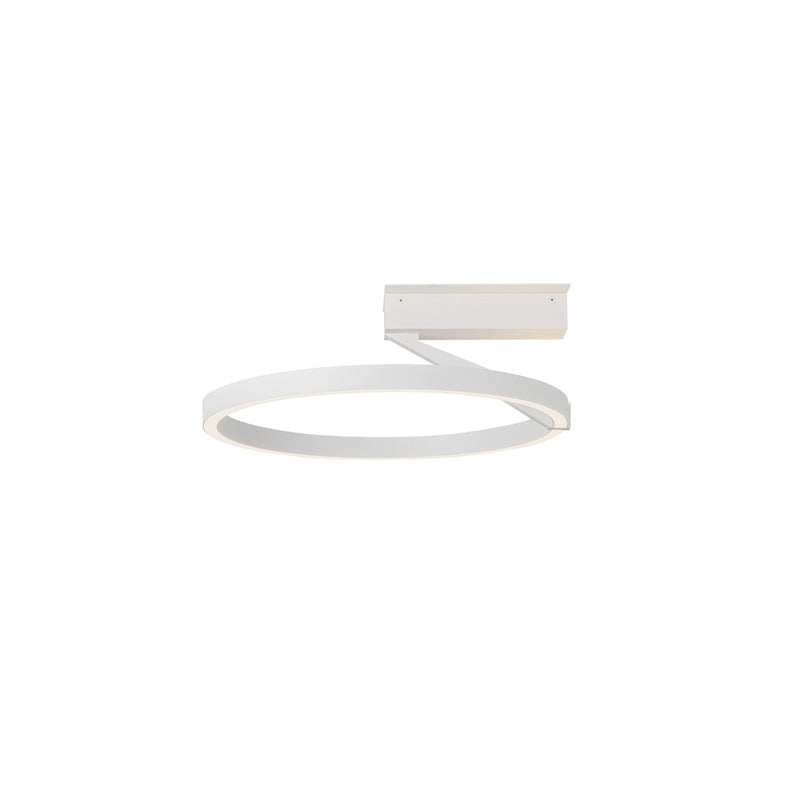 Kuzco Roda 16" Semi-Flush Mount, White