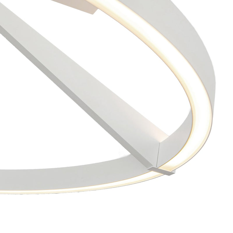 Kuzco Roda 24" Semi-Flush Mount, White