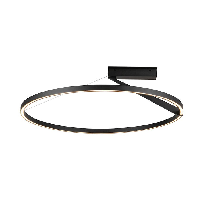 Kuzco Roda 31" Semi-Flush Mount, Black