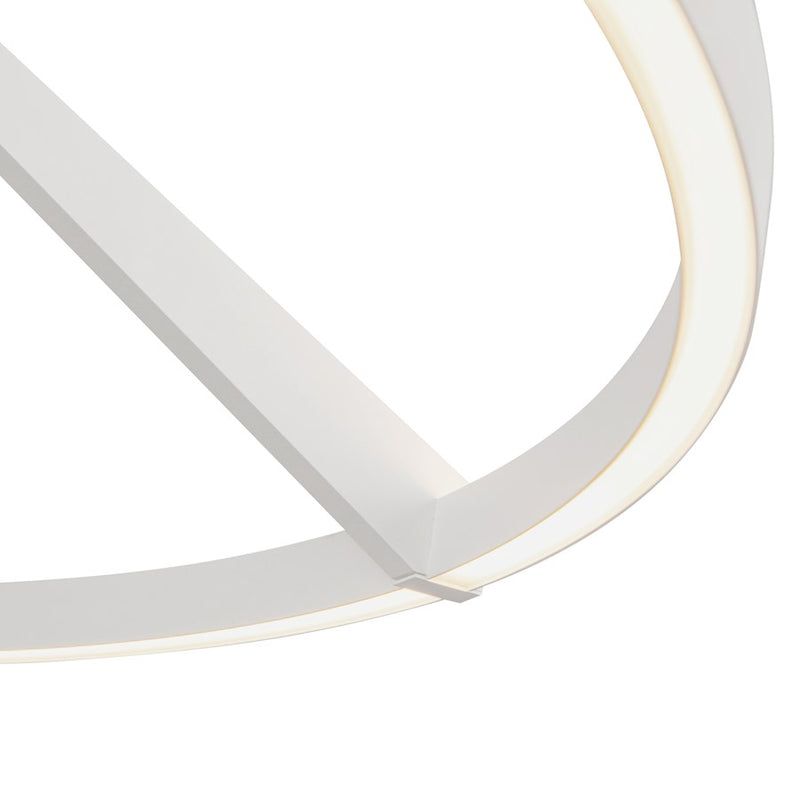 Kuzco Roda 31" Semi-Flush Mount, White