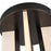 Kuzco Anders 8" Black Dimmable LED Semi-Flush Mount, Urban Bronze
