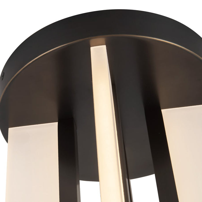 Kuzco Anders 8" Black Dimmable LED Semi-Flush Mount, Urban Bronze