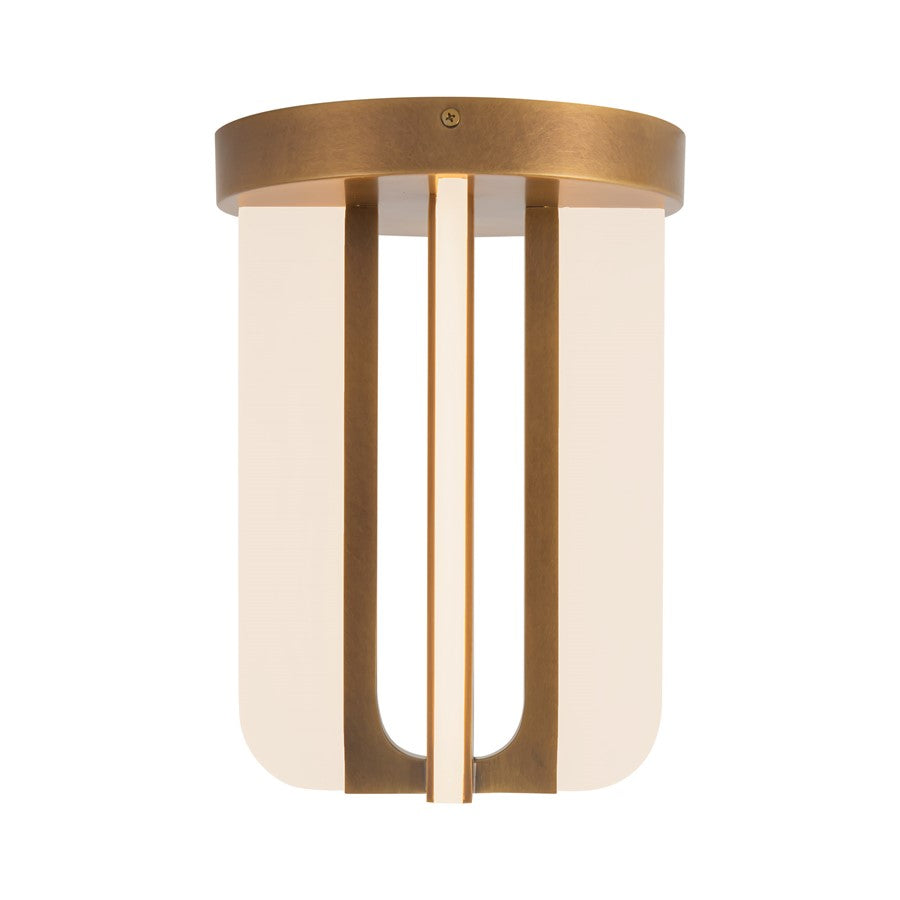 Kuzco Anders 8" Brass Dim LED Semi-Flush Mount, Vintage Brass - SF336508VB
