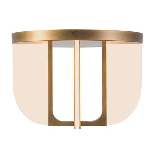 Kuzco Anders 17" Brass Dim LED Semi-Flush Mount, Vintage Brass - SF336816VB