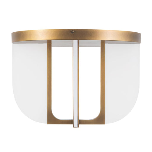 Kuzco Anders 17" Brass Dimmable LED Semi-Flush Mount, Vintage Brass