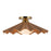Kuzco Furrow 16" Red Semi-Flush Mount, Peach - SF354016PEC