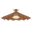 Kuzco Furrow 25" Red Semi-Flush Mount, Peach - SF354125PEC