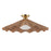 Kuzco Furrow 25" Red Semi-Flush Mount, Peach