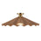 Kuzco Furrow 25" Red Semi-Flush Mount, Peach