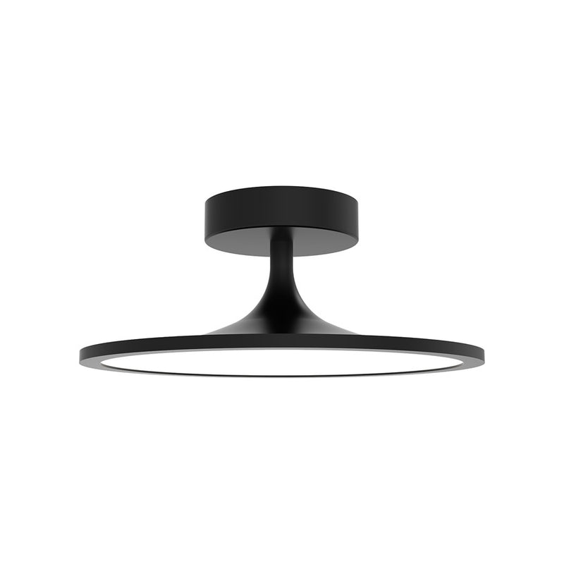 Kuzco Issa 12" LED Semi-Flush Mount, Matte Black - SF418012MB-UNV