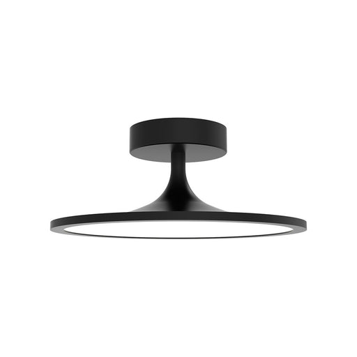 Kuzco Issa 12" LED Semi-Flush Mount, Matte Black - SF418012MB-UNV