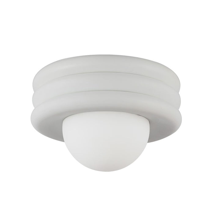 Kuzco Harvey 12" Socket Semi-Flush Mount, Antique White