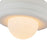 Kuzco Harvey 12" Socket Semi-Flush Mount, Antique White